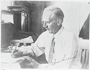 Upton Sinclair Busy at Work