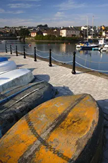 Upturned Boats On The Quayside In Kinsale Town