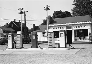 Gas Station Prints: Urban gas station