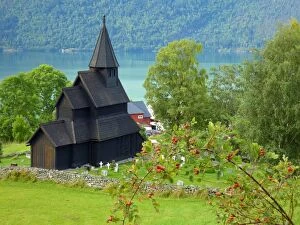 Fjord Collection: Urnes stave church, Norway
