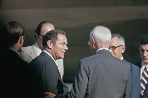 U.S Ambassador Ellsworth Bunker (L) chats with Generalk Alexander Haig