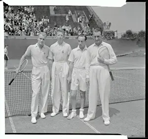 Queens Prints: U.S. and Australian Doubles Teams Before Davis Cup Match