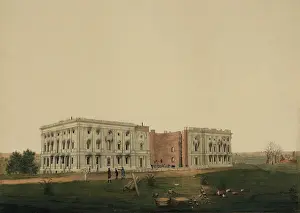 Capitol Prints: U.S. Capitol after burning by the British