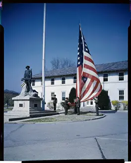 Quantico Prints: U.S. Marines Base Raising Flag