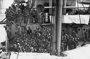 U.S. Marines On Ship At Shanhai