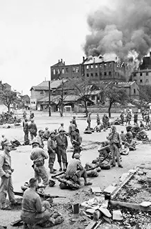 Warehouse Prints: U.S. Marines Waiting For Orders