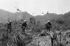A Shau Valley Prints: U.S Paratroopers Heading For Combat Zone