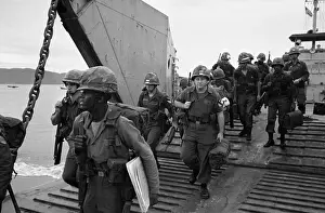 Disembarking Prints: U.S. Troopers in Quinon