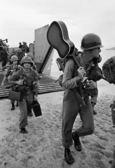 Disembarking Prints: U.S. Troopers in Quinon