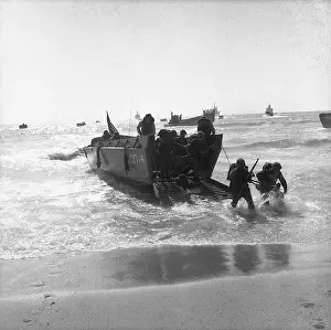 Beirut Prints: U.S. Troops Arrive on Beach
