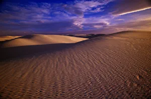 New Mexico Collection: USA, New Mexico, sand dunes textured by winds