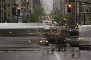 USA, New York, New York City, traffic
