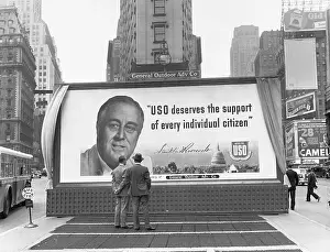 Billboard Prints: USO Billboard in Times Square