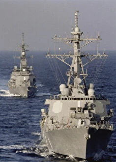 USS Benfold and JDS Kirisame