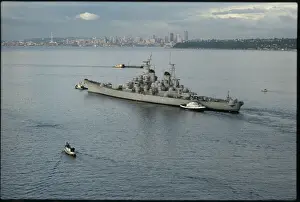 USS Missouri Being Towed