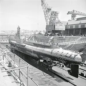 USS Perch Submarine in Dry Dock