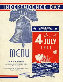 Bell Prints: U.S.S. Portland, Independence Day