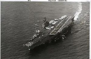 U.S.S. Saratoga Cruising Ocean