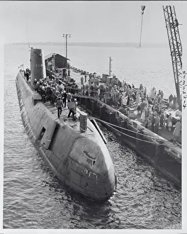 USS Submarine Nautilus Returning
