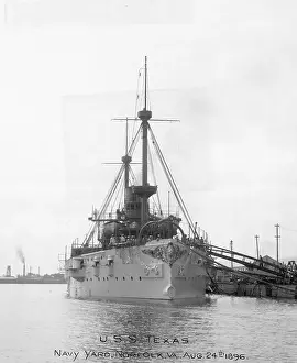 Yard Prints: USS Texas in the Norfolk Navy Yard