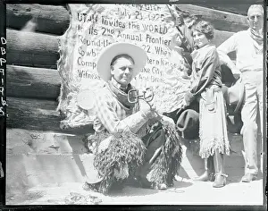 Utah Governor with Branding Iron