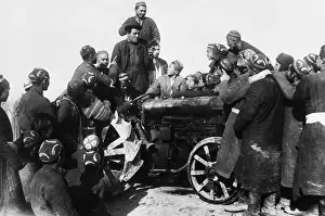 Tractor Prints: Uzbeks Being Taught Agriculture Techniques