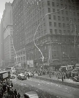 Confetti Prints: V-E Celebrations Near Times Square