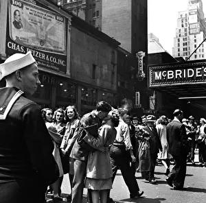 Kiss Prints: V-E Day In Times Square