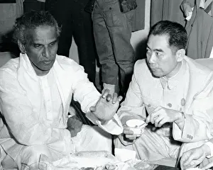 Bandung Prints: V. K. Krishna Menon and Chou En Lai Conversing