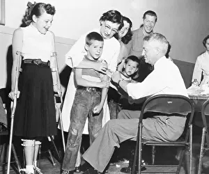 Pre Teen Girl Prints: Vaccinating a Boy Against Polio