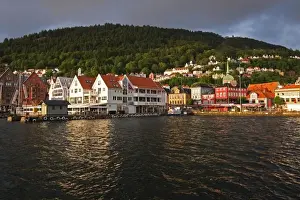 Vagen Harbor and historical Bryggen Waterfront