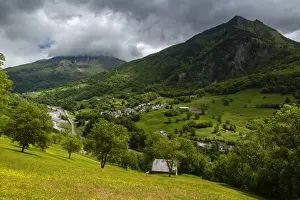 The valley from les Hauts d Estere, Hautes Pyrenees, France