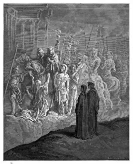 Images Dated 15th August 2016: Valley of Rulers Dante Purgatory 1870
