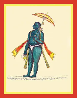 Garland Prints: Vamana appears at the court of King Bali as a brahmachari