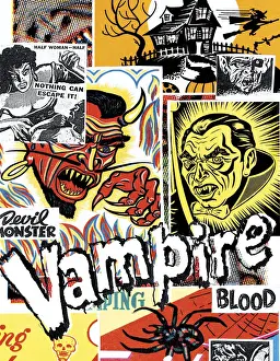 Facial Expre Prints: Vampire Mash-up