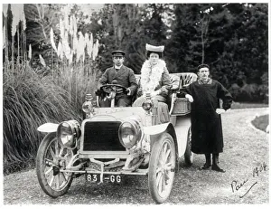 Newport Prints: Van Allen Socialites in Automobile