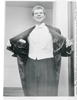 Van Cliburn Showing off Tuxedo