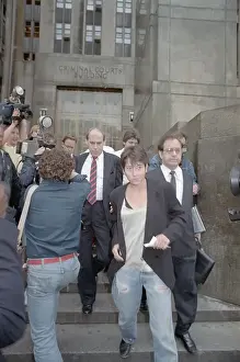 Vanessa Vadim Leaving Court with Her Lawyer