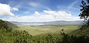 Caldera Prints: Vantage point, panorama, Ngorongoro Crater