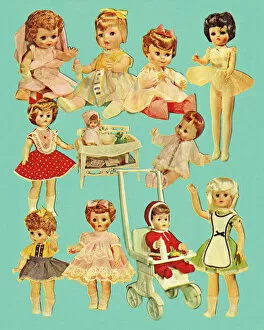 Images Dated 31st August 2017: Variety of Dolls