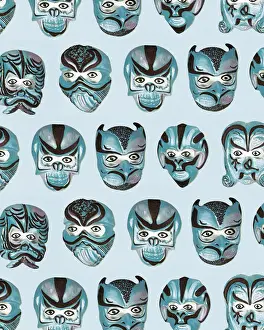 Gift Wrap Prints: Variety of Masks