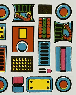 Grey Background Prints: Variety of Objects
