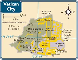 Vatican City country map