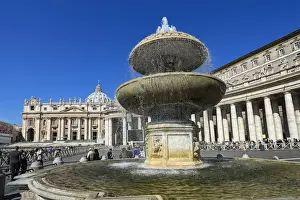 Vatican Prints: Vatican fountain