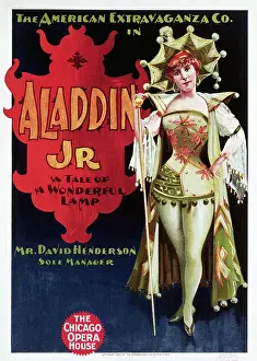 Vaudeville Poster W/19 Cent. Showgirl