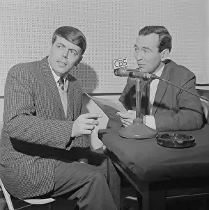 Interviewer Prints: Vaughn Meader Being Interviewed