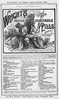 Medication Prints: Vegetable Pill Advertisement for Headaches