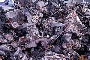 Images Dated 6th October 2011: Vehicle engine scrap metal