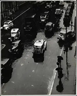 Similarity Prints: Vehicles During a Rainstorm