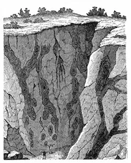 Section Gallery: Veins in limestone on Monte Calvi